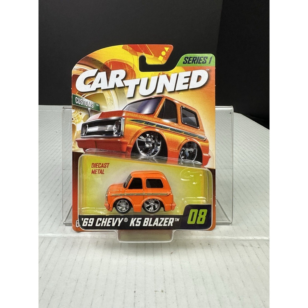 2024 MGA Entertainment Car Tuned Series 1 - '69 Chevy K5 Blazer #08 Orange Pearl